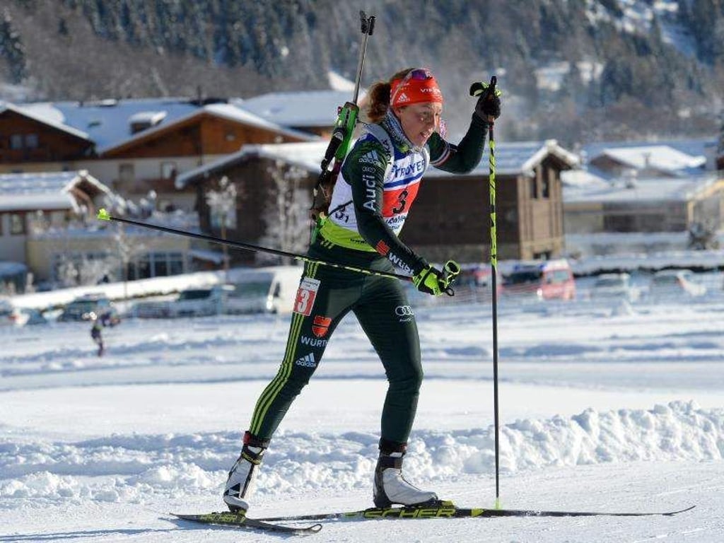 Zurück in der Loipe: Biathletin Laura Dahlmeier. Foto: Harald Deubert