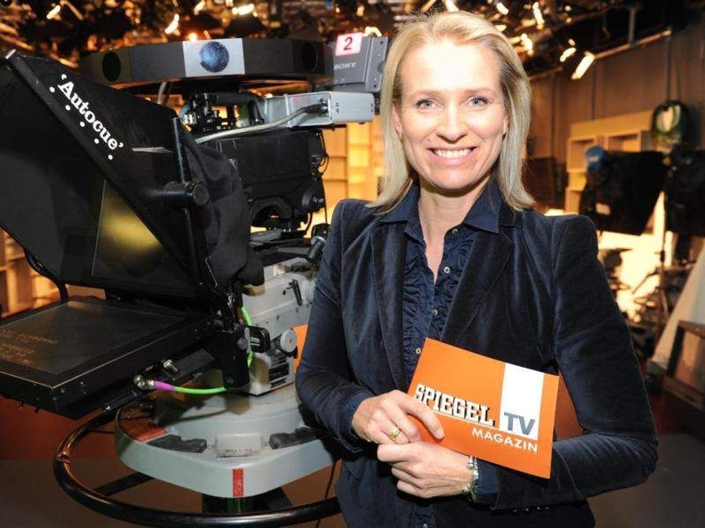 Die Moderatorin und Journalistin Maria Gresz im «Spiegel-TV»-Studio. Foto: Marcus Brandt