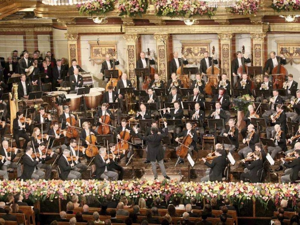 Gustavo Dudamel dirigiert das Neujahrskonzert der Wiener Philharmoniker in Wien. Foto: Ronald Zak