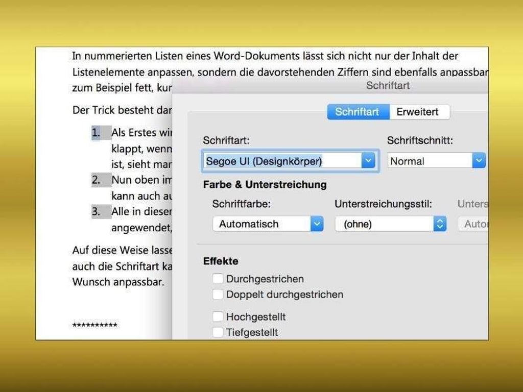 Die Ziffern sollen in einer anderen Schriftart angezeigt werden? Kein Problem. Foto: dpa-infocom