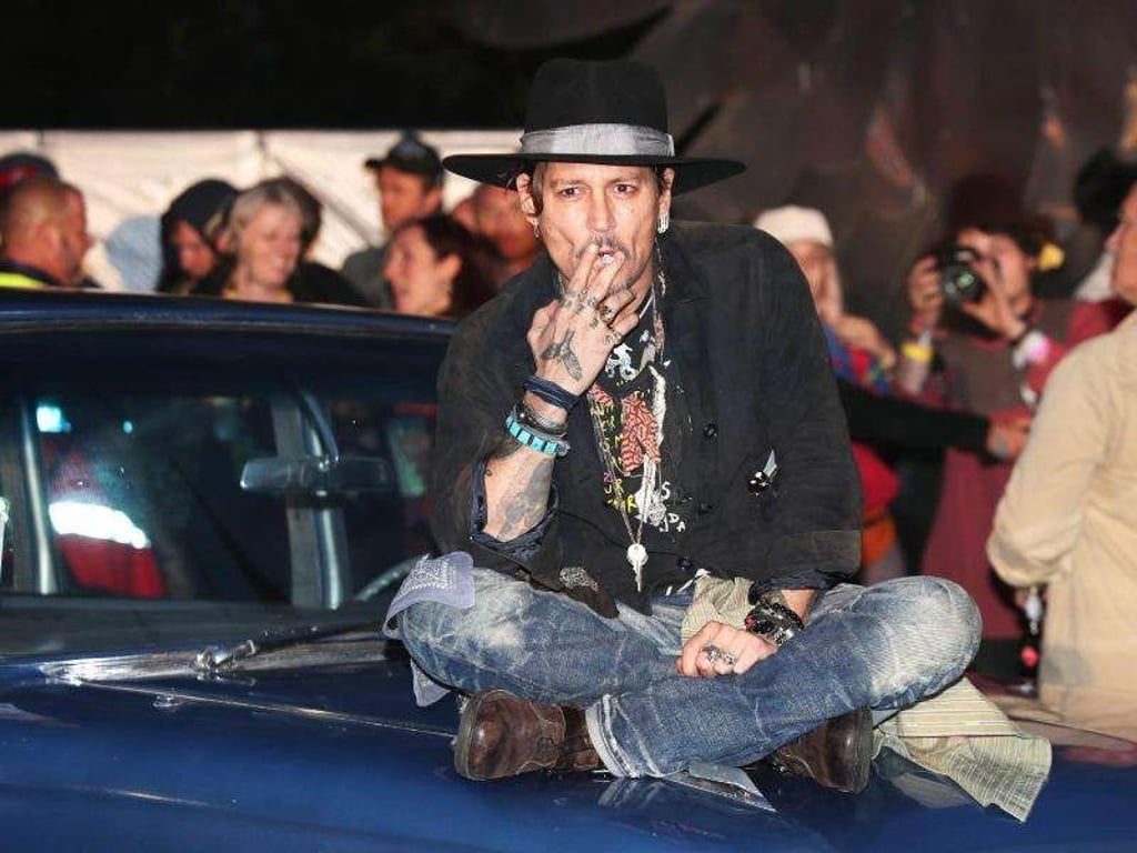 Johnny Depp bei der Vorführung seines Films «The Libertine» während des Glastonbury Festivals 2017. Foto: Yui Mok