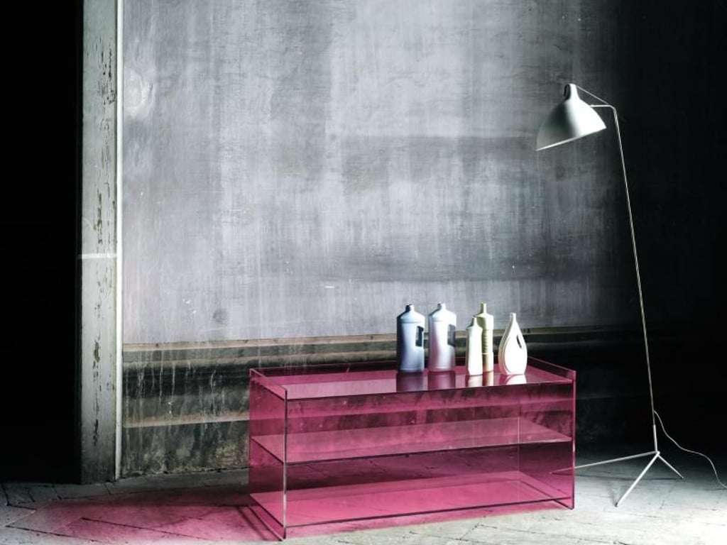 Aus der Serie Dr. Jekyll and Mr. Hyde stammt dieses thermogeschweißte Regal vom Mailänder Designer Piero Lissoni. Foto: Glas Italia