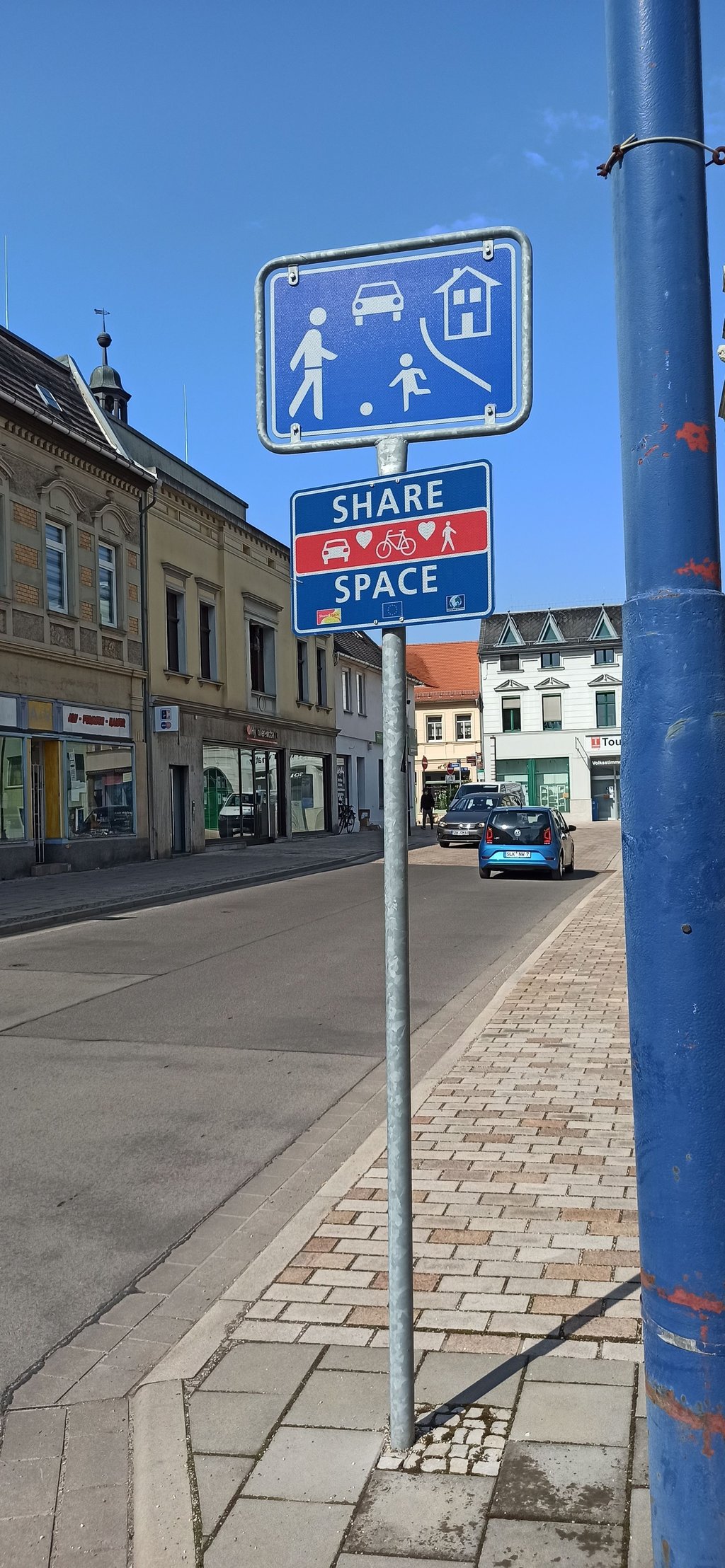 Der Marktplatz in Schönebeck ist bereits nach dem Shared-Space-Konzept organisiert.