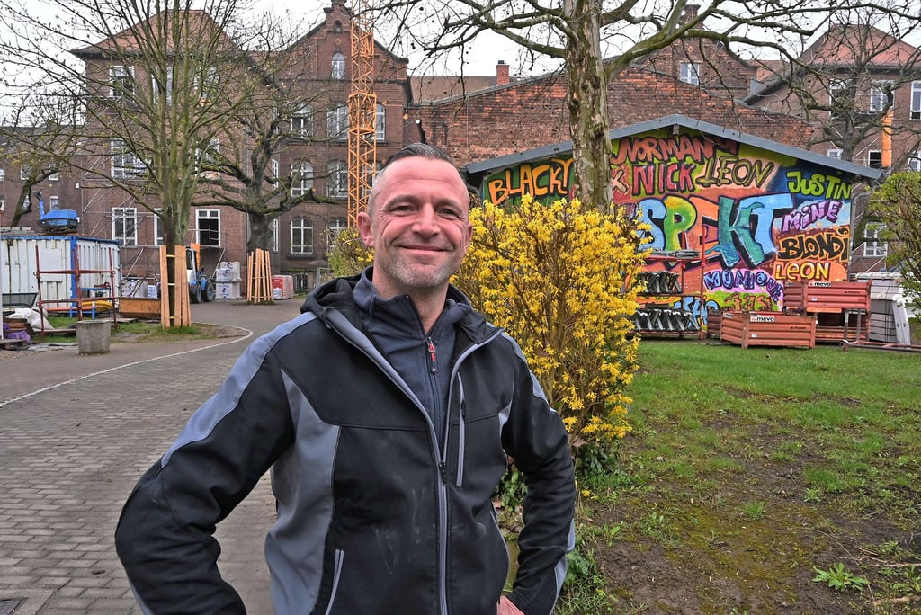 Eng verbunden mit der Weißenfelser Neustadtschule: Hausmeister Christian Ehrentraut.