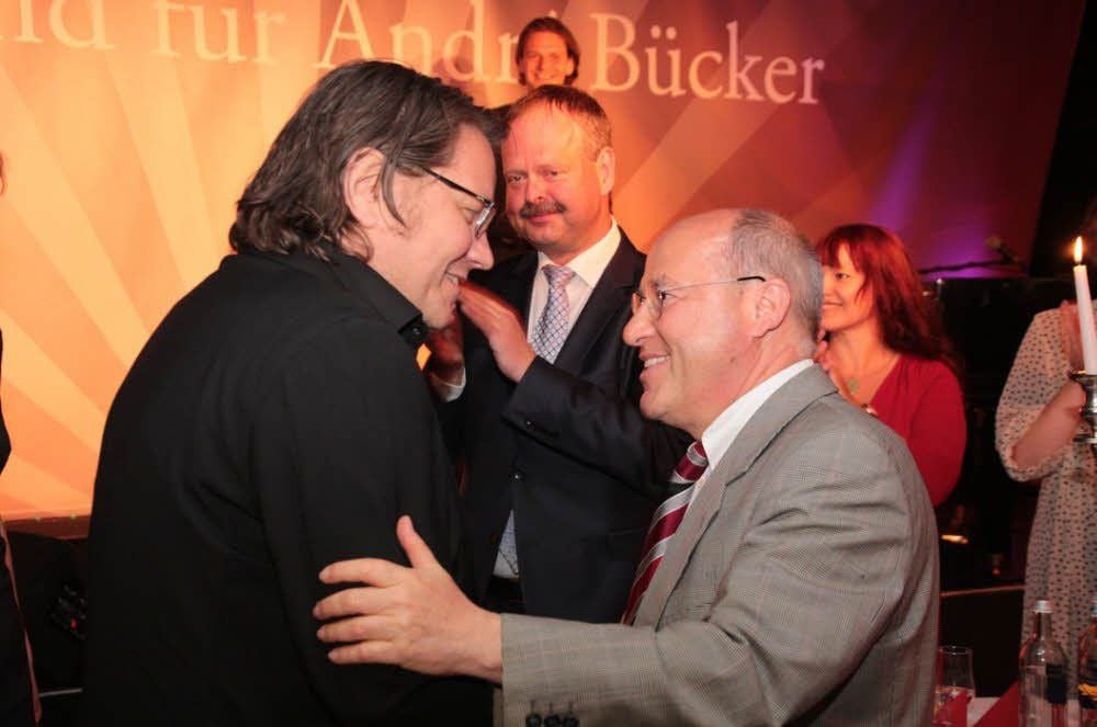 Gregor Gysi (re) und André Bücker