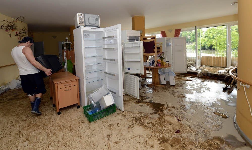 Das Hochwasser wütete im Juni im Vitapart-Pflegeheim in der Ankerstraße.