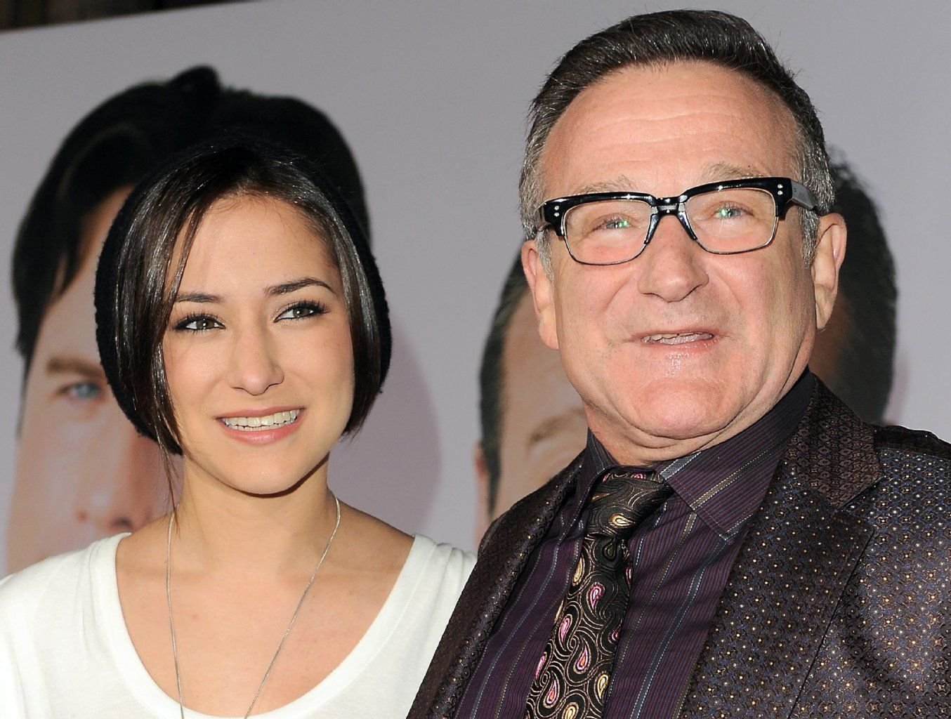 Robin Williams und seine Tochter Zelda.