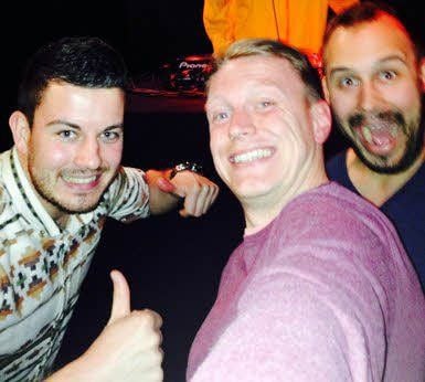 Dieses Jahr feiern die drei Freunde Steffen Mohs, Sven Emmerich und Christian Focke (v. li.) ihre Geburtstage im Beatclub nicht nur zum Spaß.
