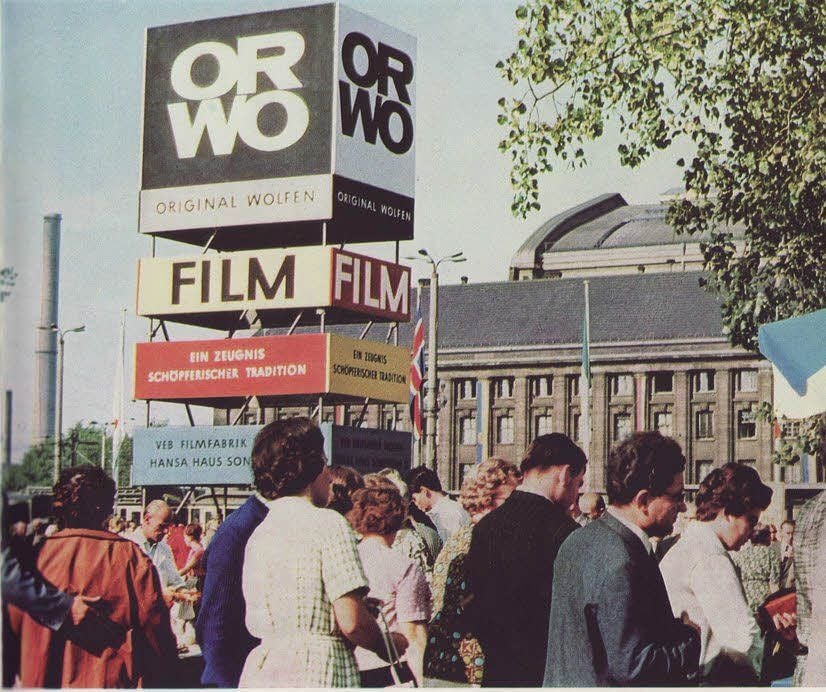 Leipziger Frühjahrsmesse 1964: Erstmals taucht der Name Orwo als Markenzeichen für Filme auf.