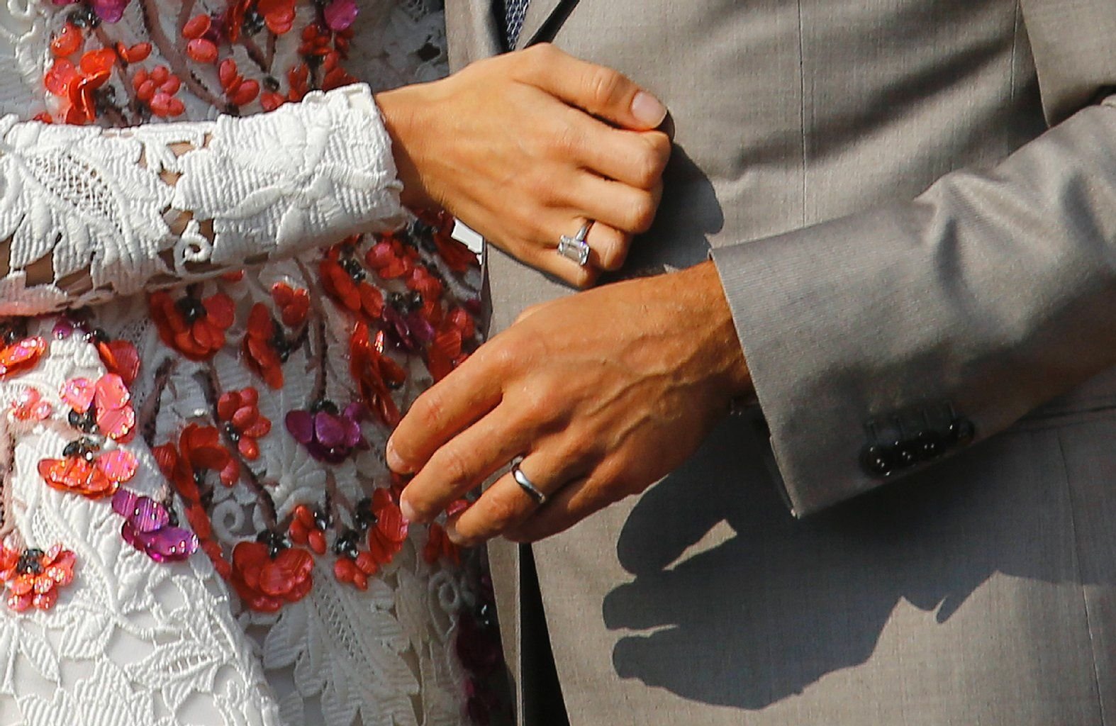 Die Ringe des Glamour-Paars.