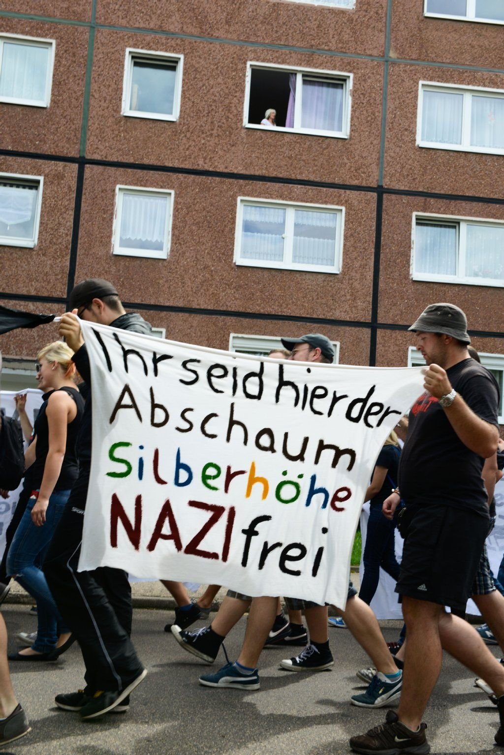 Antifademo in der Silberhöhe