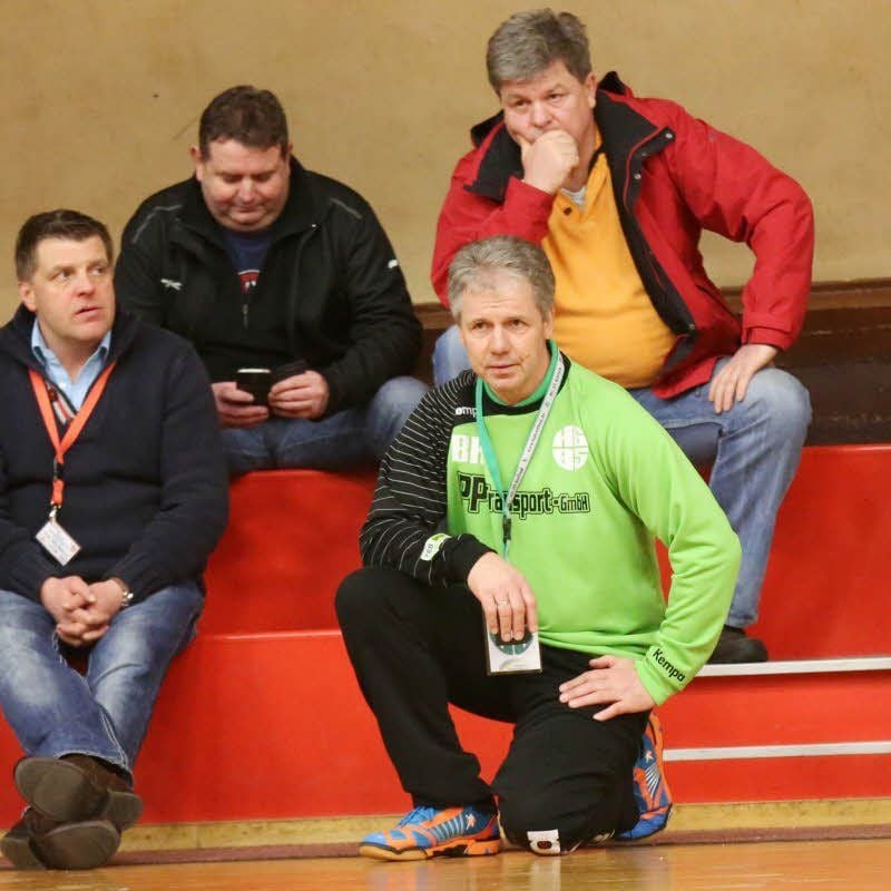 Da waren sie noch gemeinsam bei der HG 85 Köthen tätig: Noch-Präsident Andreas Auerbach (hinten) undEx-Trainer Dr. Bodo Kreuztzmann.