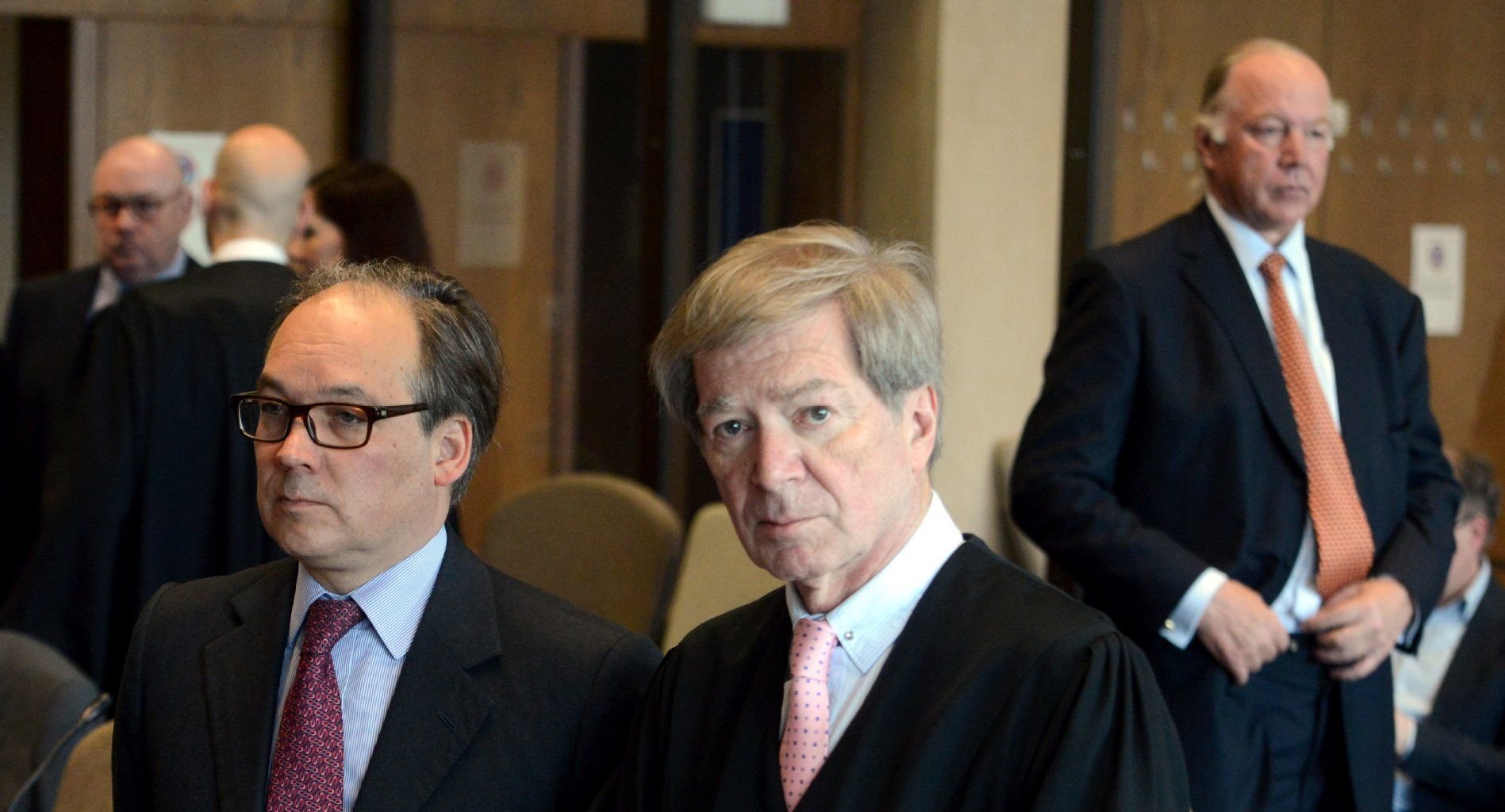 Christopher von Oppenheim (l.) und Matthias Graf von Krockow (r.) hoffen auf milde Strafen.