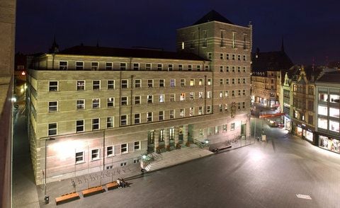 Der Ratshof der Stadt Halle an der Saale.