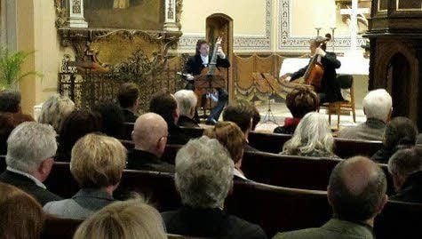 Das Konzert mit Thomas Fritzsch und Werner Matzke in der Kirche St. Agnus in Köthen.