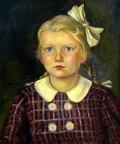 Porträt der Helga Peterka von Herbert Köppe