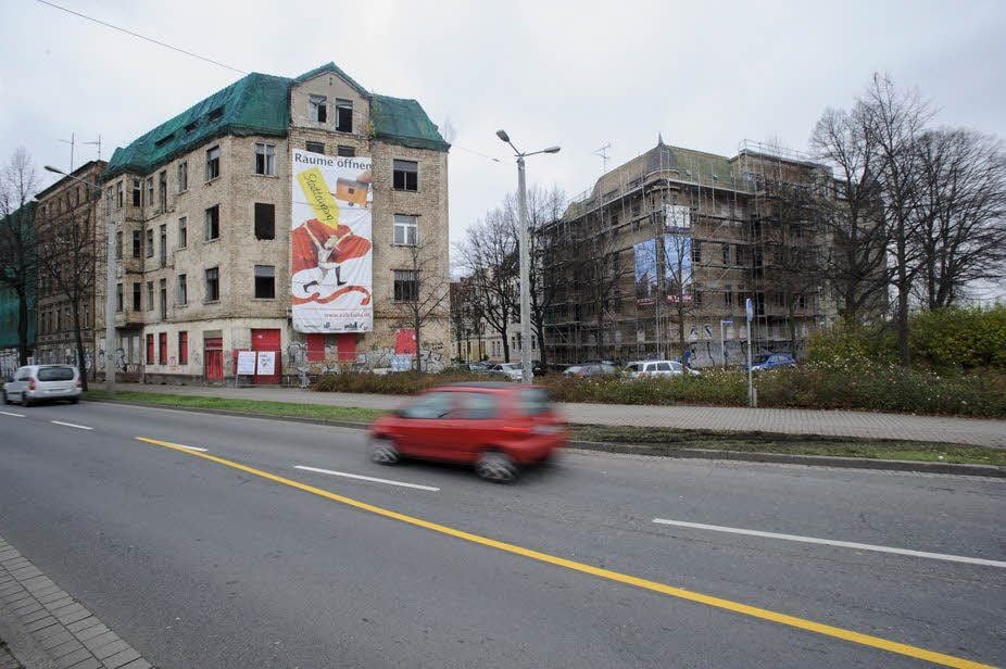 Willkommen in Halle: Die Paracelsusstraße ist ein unansehnlicher Stadteingang.
