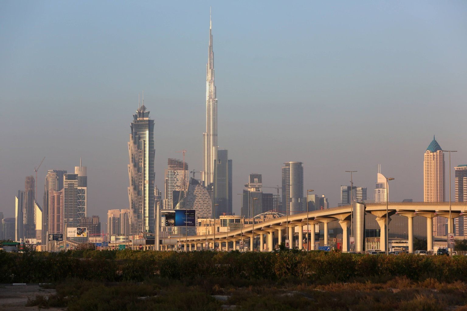 Die Skyline von Dubai.