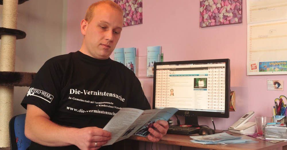 Seit vier Jahren geht der Wittenberger Christian Geers im Internet auf die Suche nach vermissten Kindern.