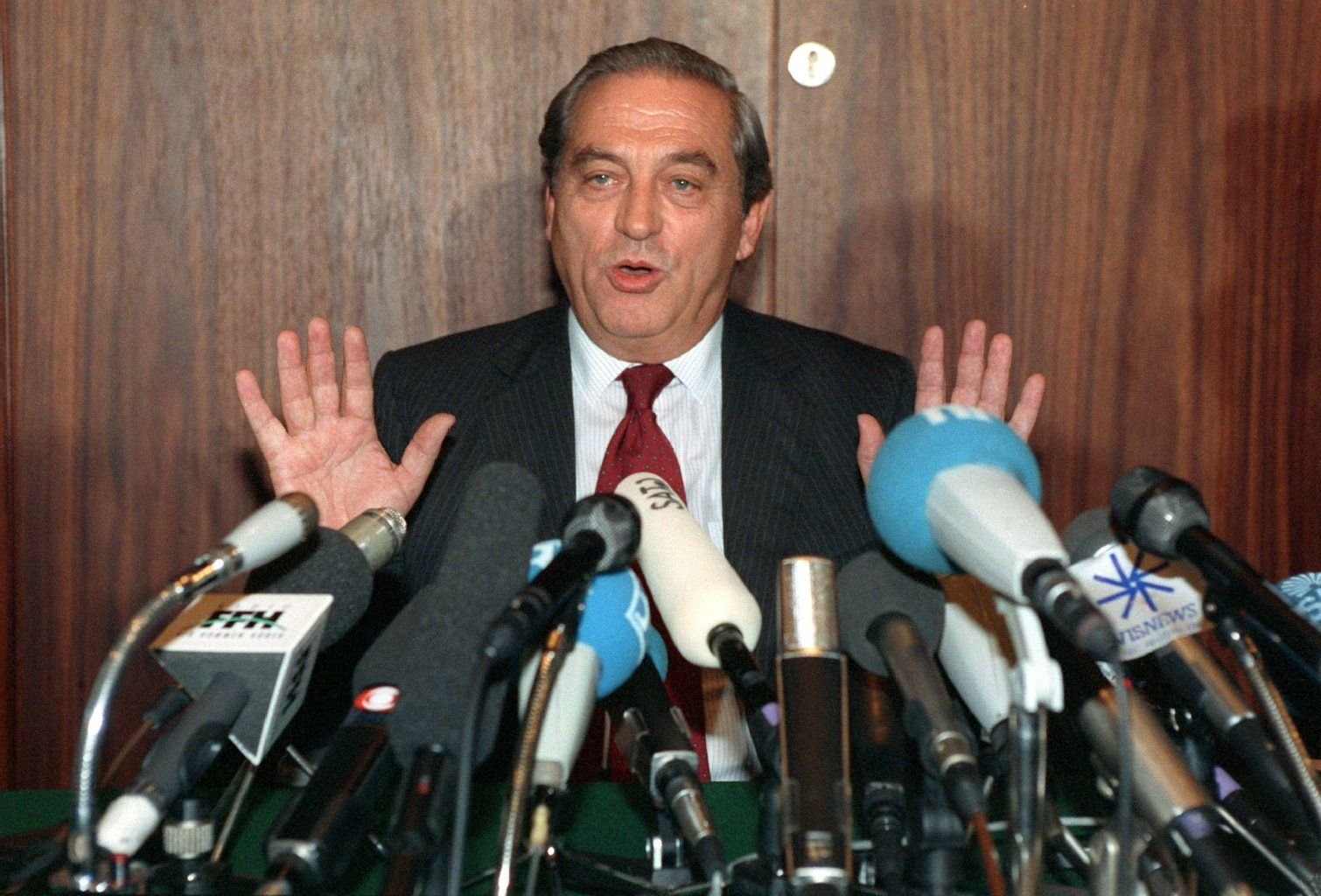 Bundesbankpräsident Karl Otto Pöhl im Jahr 1991