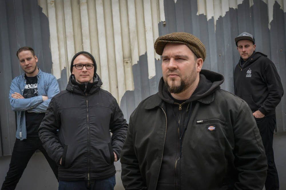Die Köthener Punkband The Lamplighters: Philipp Melzer, Andreas Wieser, Michael Schuster und Enrico Schleinitz (von links).