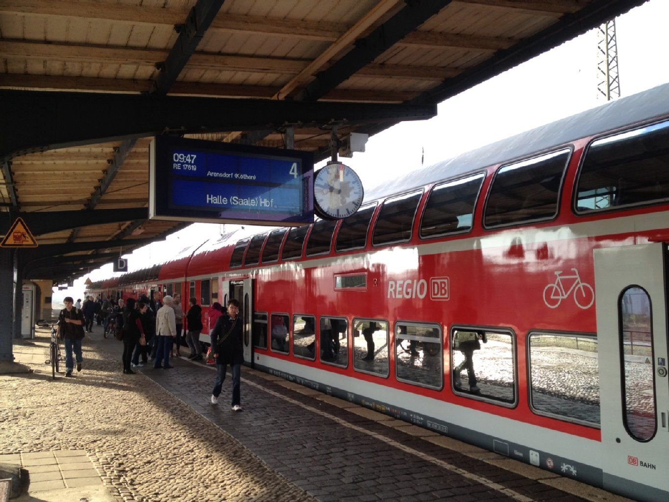 Der Bahnhof in Köthen.