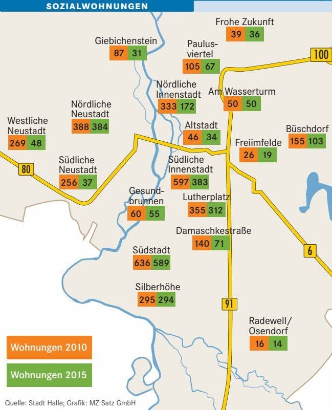 Sozialwohnungen in Halle
