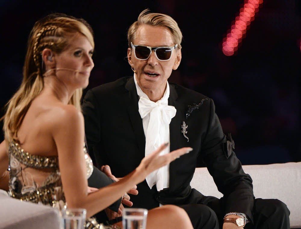 Charmeur Wolfgang Joop (rechts) zusammen mit Heidi Klum.