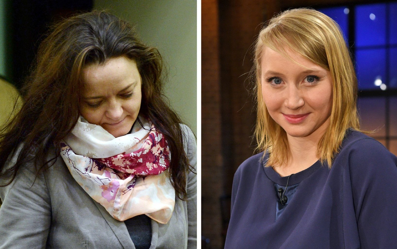 Beate Zschäpe (links) und Schauspielerin Anna Maria Mühe.