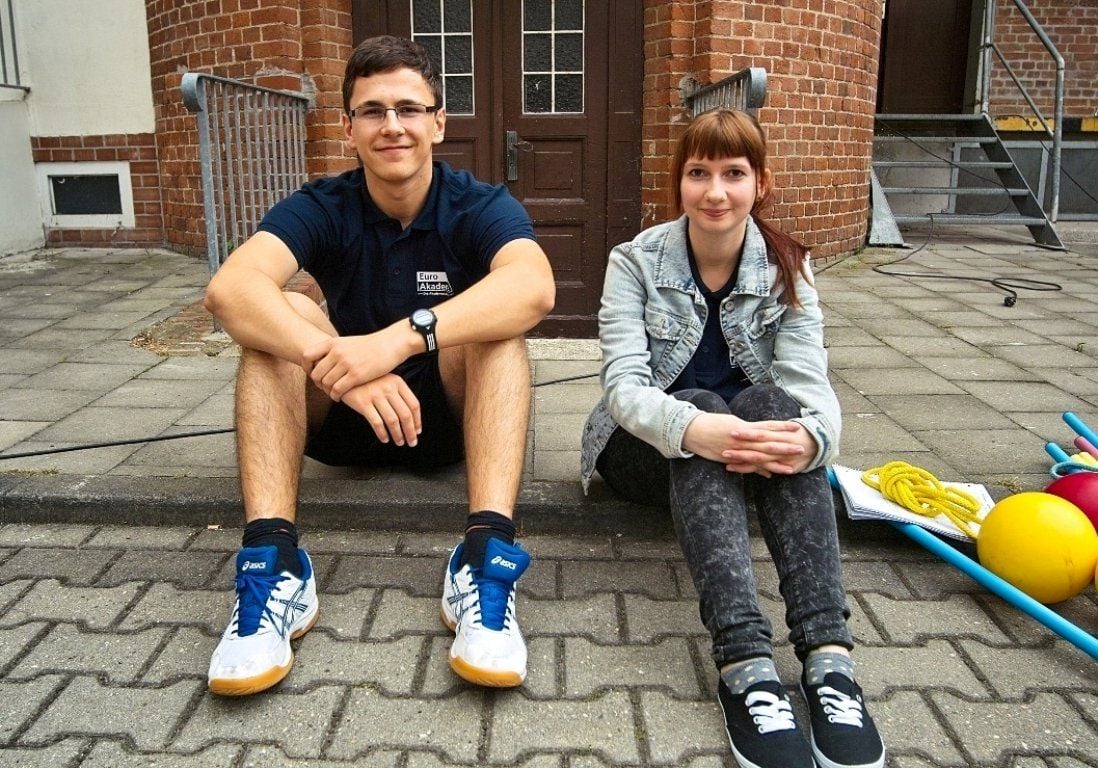 Vom Tag der offenen Tür der Euro-Schulen in Halle zeigt Manfred Boide Fotos wie dieses.
