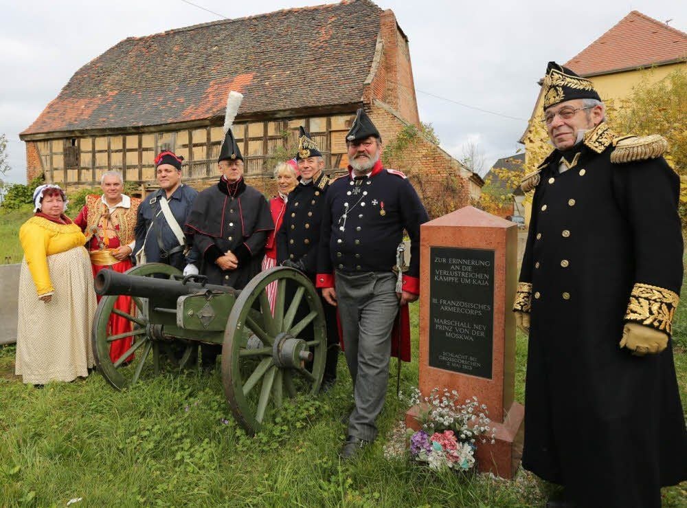 Franzosen auf Napoleons Spuren: Hier vor dem Marschall-Ney-Haus.