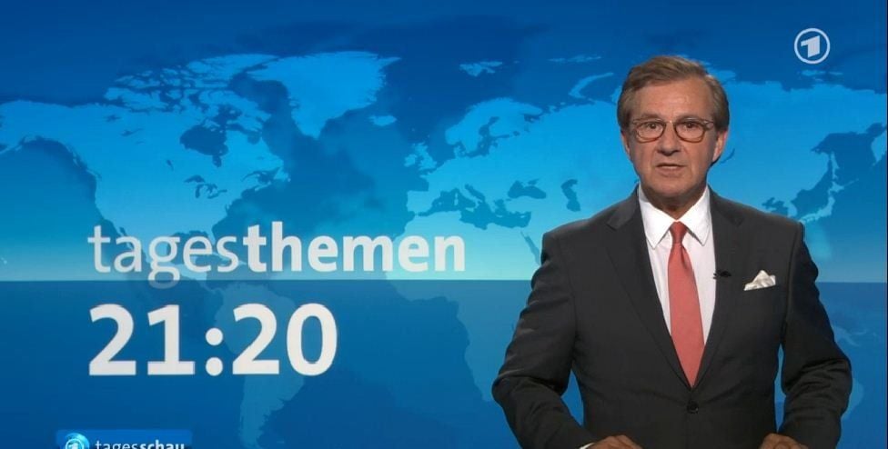 Sprecher Jan Hofer verwies zum Schluss der Sendung nur auf die „Tagesthemen“.