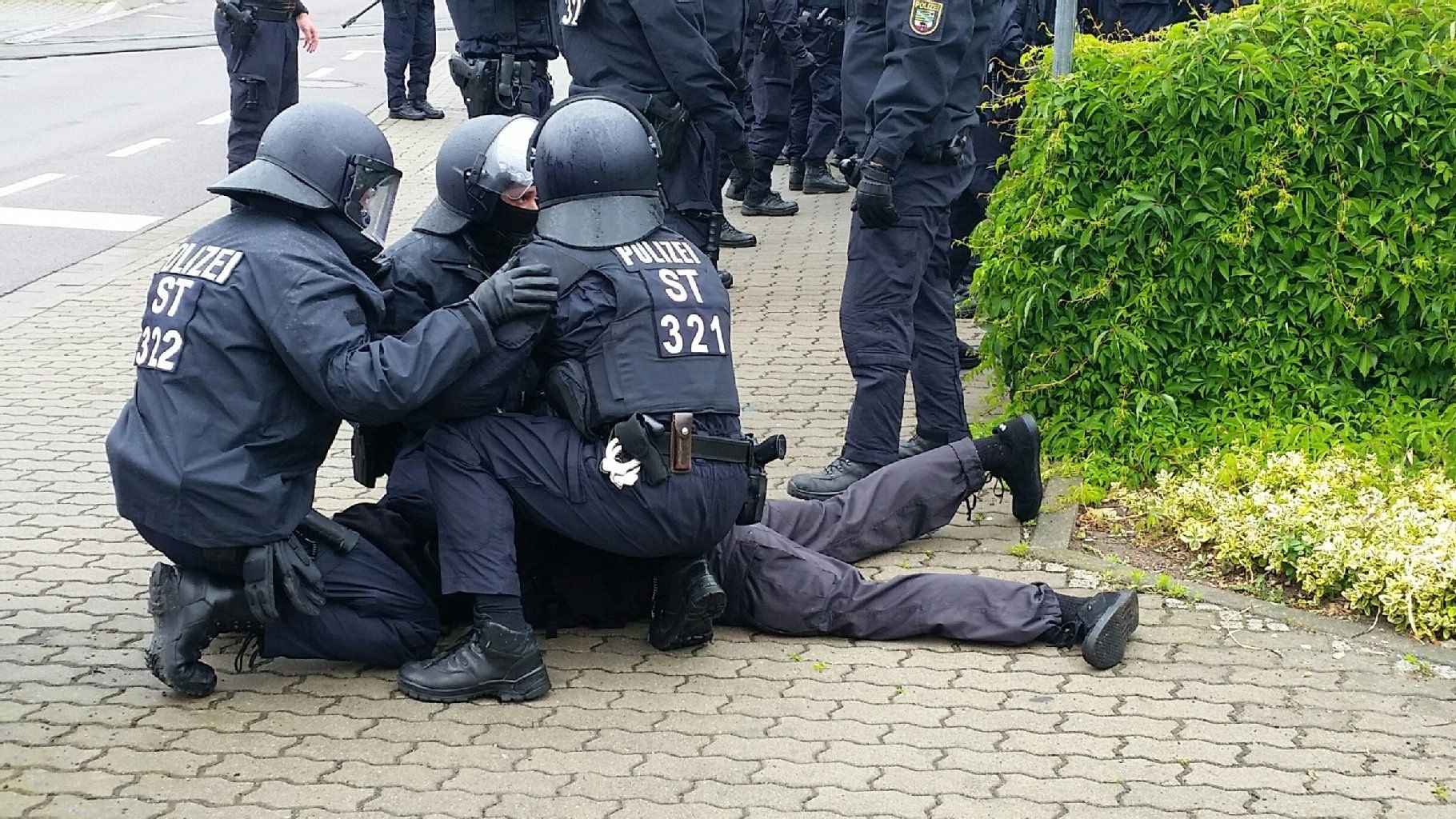 Festnahme der Polizei