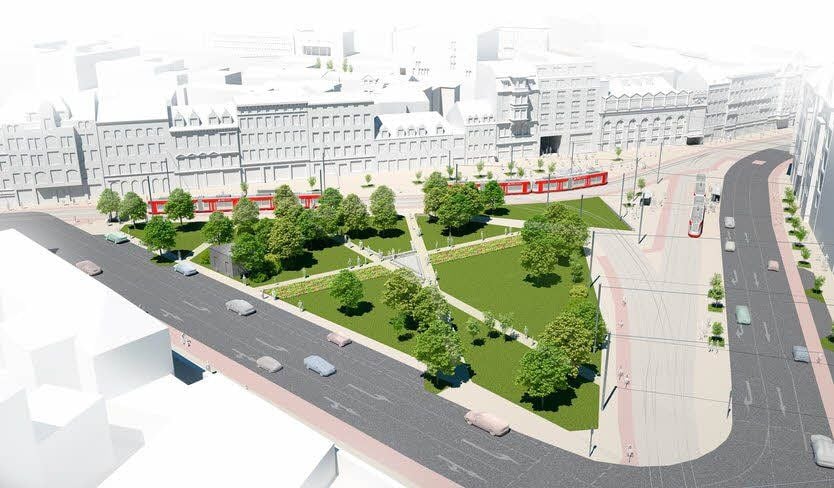 So könnte der Steintorplatz ab 2017 aussehen.