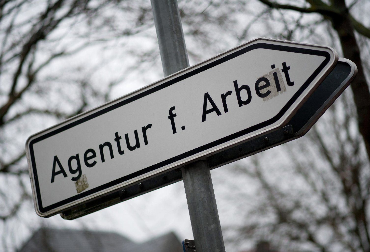Ein Wegweiser der Agentur für Arbeit