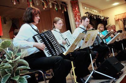 Musiker der Musikschule Fröhlich 2013 beim Neujahrsempfang in Aken