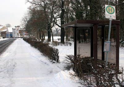 Bushaltestelle in der Torgauer Straße in Annaburg