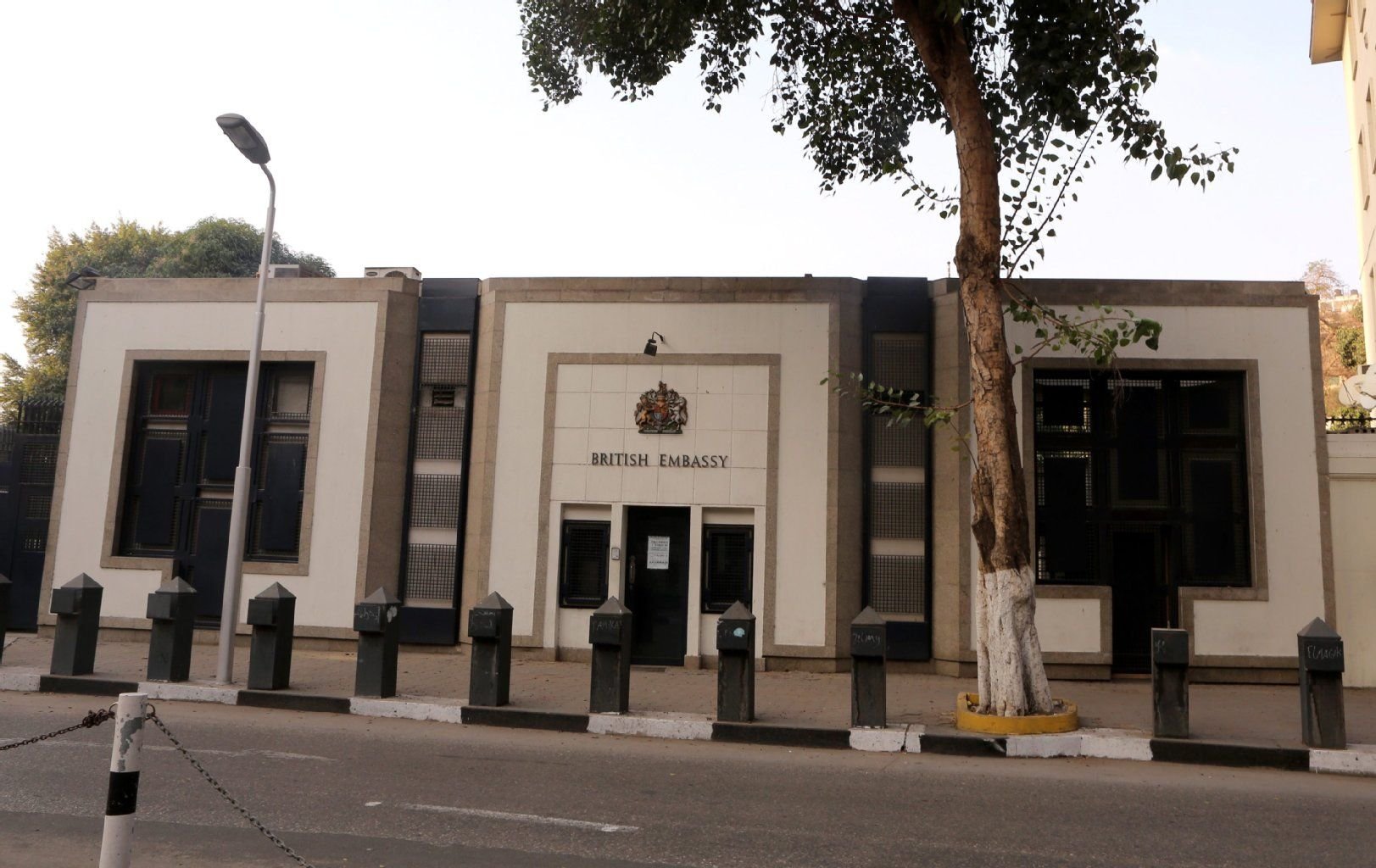 Bis auf weiteres geschlossen: die britische Botschaft in Kairo