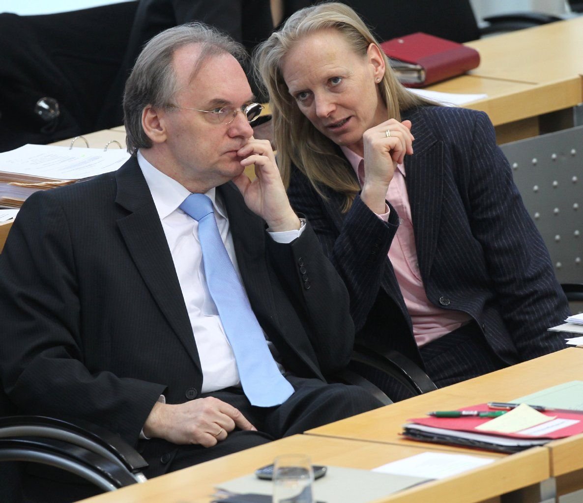 Ein Bild aus besseren gemeinsamen Tagen: Reiner Haseloff und Birgitta Wolff
