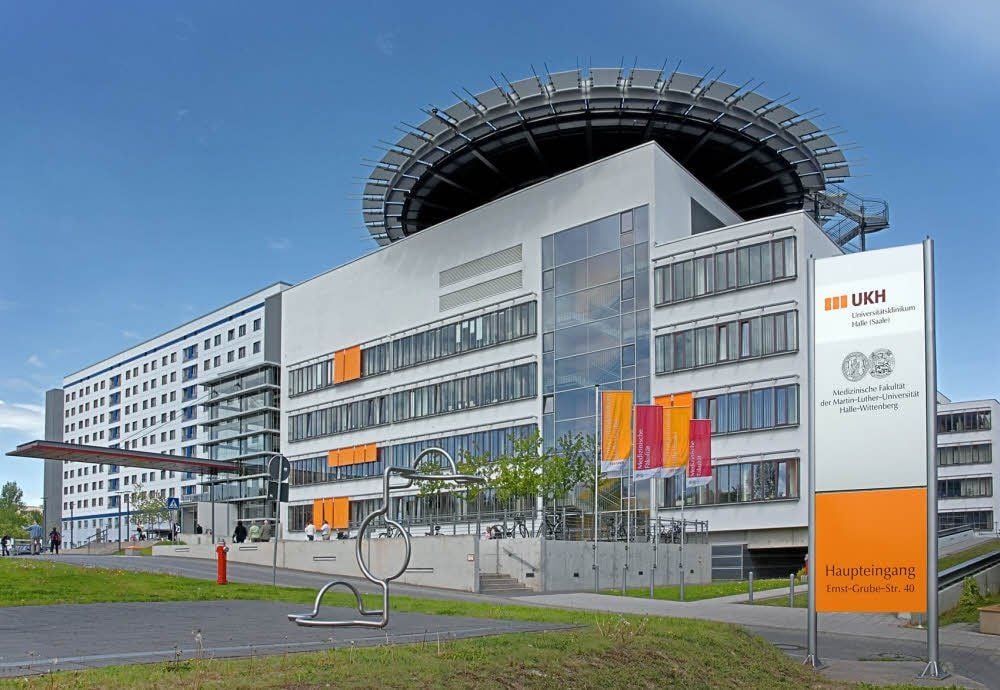 Hauptgebäude der Universitätsklinik Halle