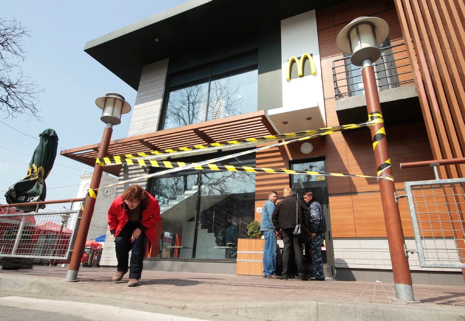 Die drei McDonald's-Restaurants auf der Krim wurden geschlossen, wie hier in Simferopol.