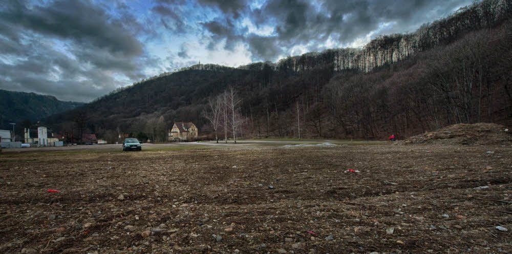 Blick in die „Huntesenke“ im Bodetal. Hier soll das Ferienhausdorf entstehen.