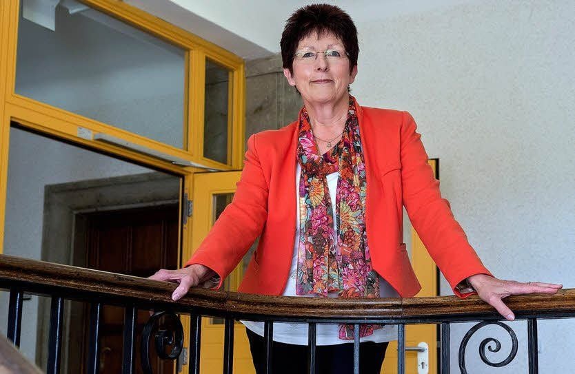 Barbara Seiferth hat ihren letzten Arbeitstag im Finanzamt Merseburg.