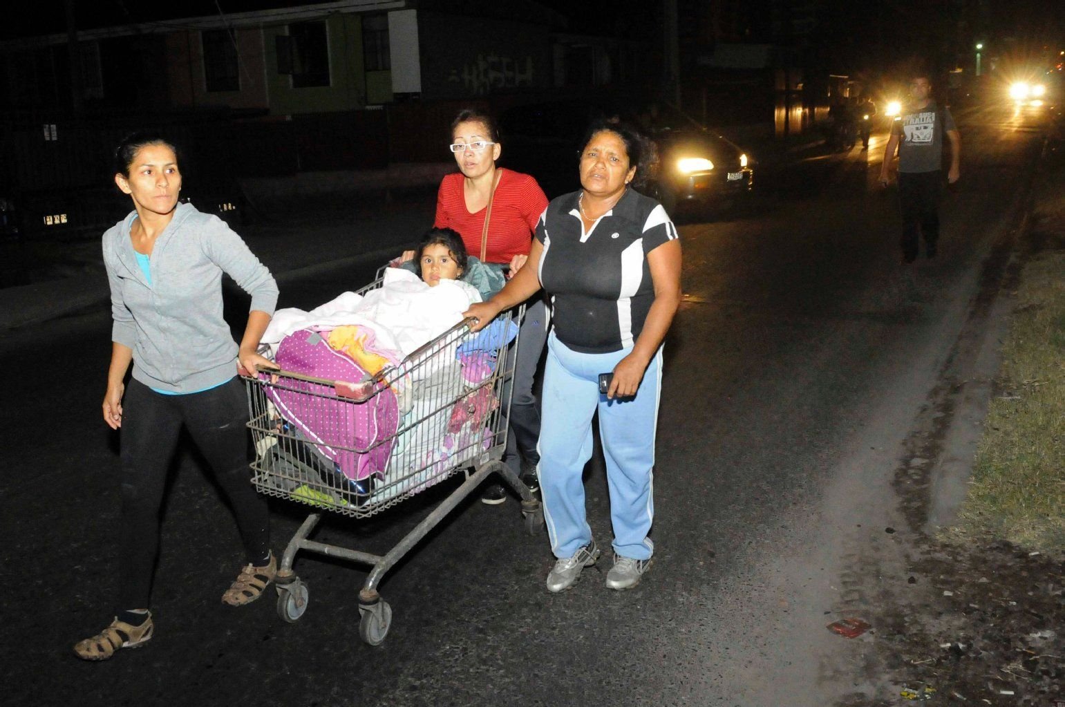 Nach einem schweren Nachbeben wurden Teile der chilenischen Küste wie hier in Iquique evakuiert.