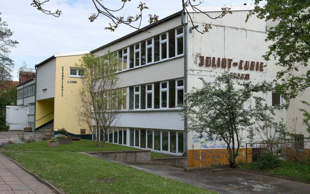 Die Joliot-Curie-Schule in Merseburg.