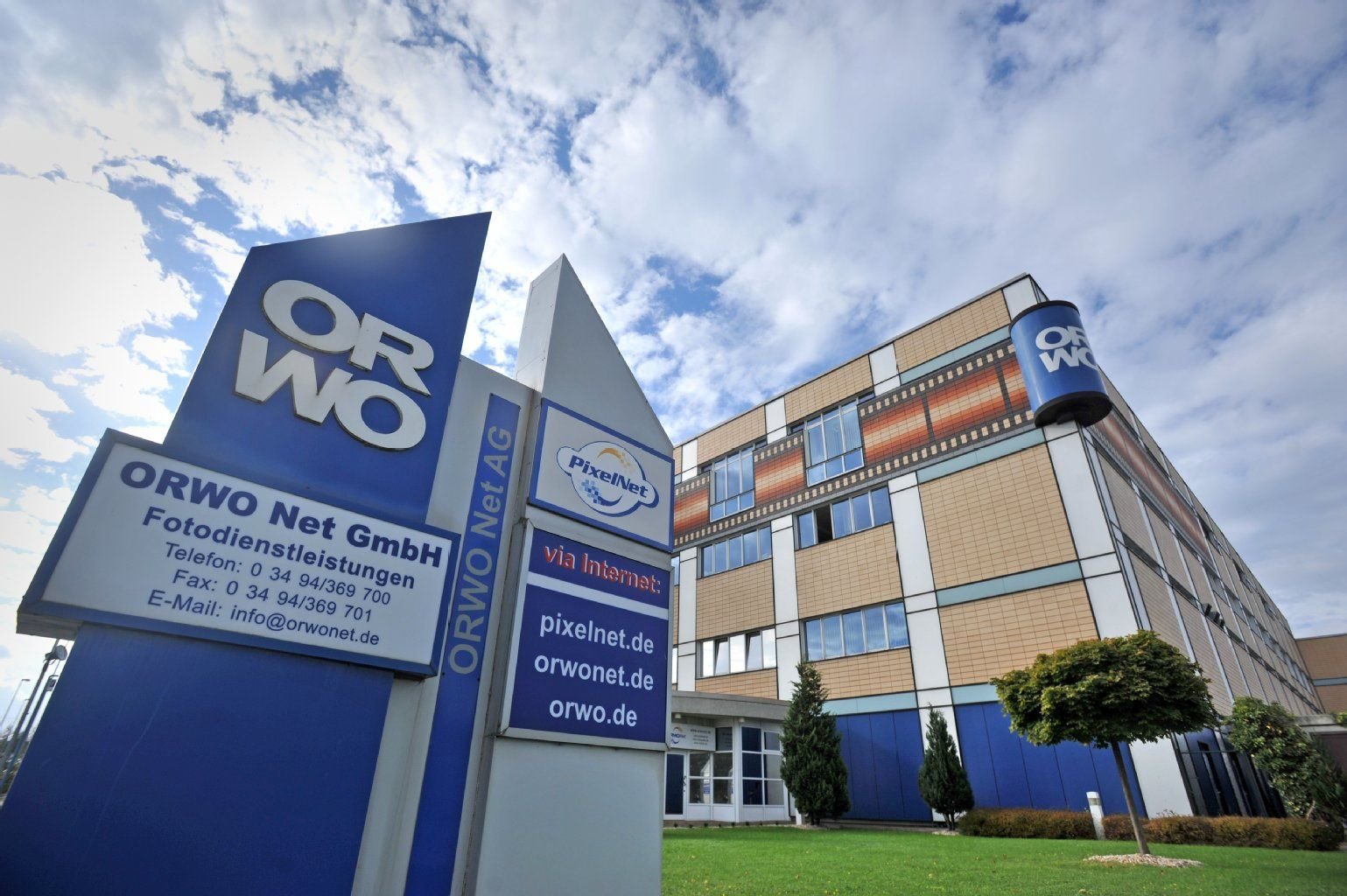 Das Gelände des Fotodienstleisters ORWO im Chemiepark Areal A in Wolfen.