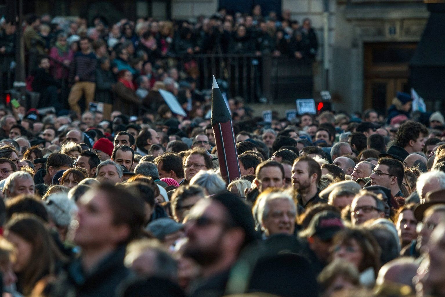 Mehr als eine Millionen Menschen nahmen am Demonstrationszug in Paris teil.