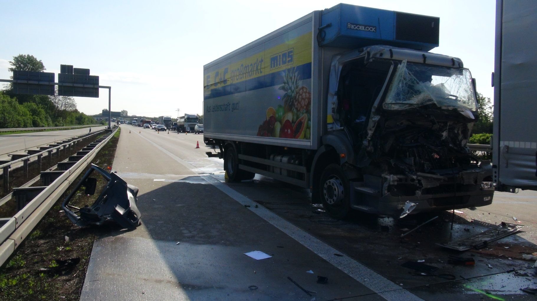 Verkehrsunfall auf der A2 in Höhe Irxleben.