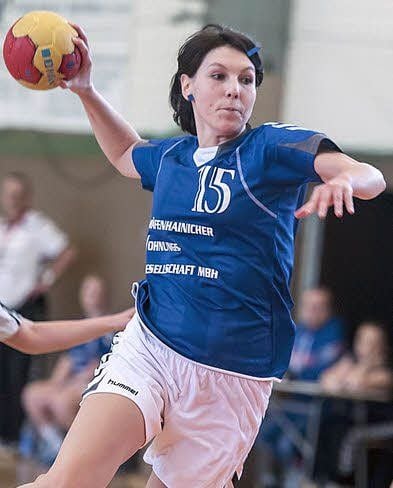 Letztes Spiel im BSG-Dress: Julia Frens geht künftig für die SG Kühnau auf Torejagd.