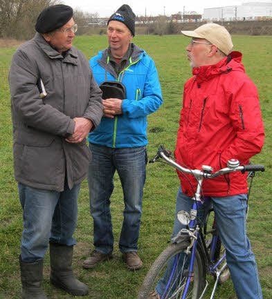 Peter Hellriegel brachte mit dem Fahrrad seine Liste von der Zählung.